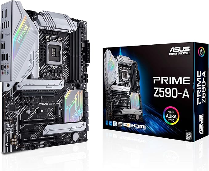 asus 华硕 prime z590-a intel z590 (lga1200) atx 主板,pcie 4.